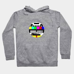 Test card pattern round Hoodie